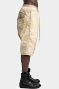 Rick Owens DRKSHDW | SS25 Hollywood - Pods shorts, Foil cotton poplin (PF) -Parchment