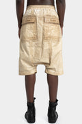 Rick Owens DRKSHDW | SS25 Hollywood - Pods shorts, Foil cotton poplin (PF) -Parchment