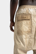 Rick Owens DRKSHDW | SS25 Hollywood - Pods shorts, Foil cotton poplin (PF) -Parchment