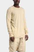 Rick Owens DRKSHDW | SS25 - Level long sleeve tee, Cotton gauze - Parchment