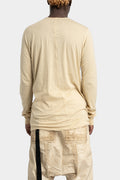 Level long sleeve tee, Cotton gauze - Parchment