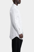 La Haine Inside Us | AW24 - Gauze cotton long shirt, White