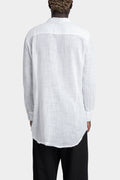 La Haine Inside Us | AW24 - Gauze cotton long shirt, White