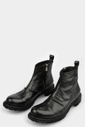 Mid top zip horse leather boots