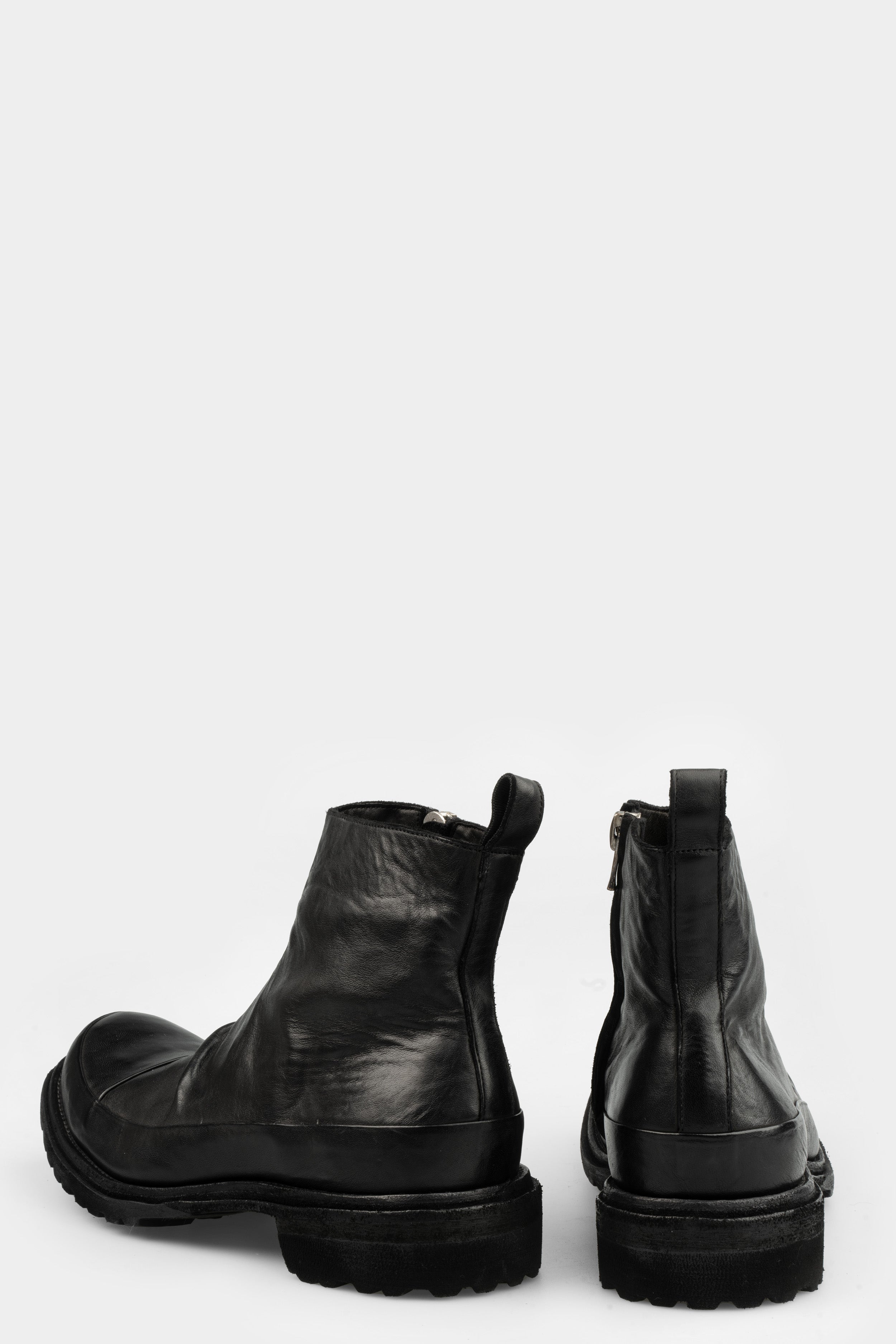 JOE CHIA | AW24 - Mid top zip horse leather boots, FT2301 – ORIMONO.eu