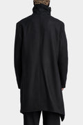 La Haine Inside Us | AW24 - Wool blend asymmetrical high neck coat