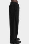 Andrea Yaaqov | AW25 - Wide sweatpants, Black 25MFED64