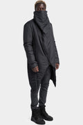 La Haine Inside Us | AW24 - Padded nylon asymmetrical high neck coat