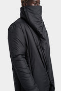 La Haine Inside Us | AW24 - Padded nylon asymmetrical high neck coat