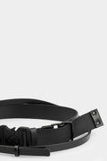 Thu buckle leather belt