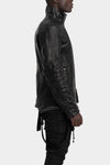 D.Hygen | AW25 - Hooded leather jacket, ST105-0225A