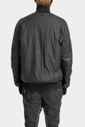 Reflective high neck bomber jacket