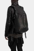 Isaac Sellam | AW25- Large bonded leather backpack, CAMBRIOLEUR