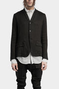 Lightweight collarless blazer