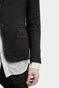 Lightweight collarless blazer