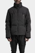 Detachable hood down jacket, Black