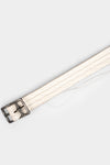 Silver buckle leather belt, Off-white