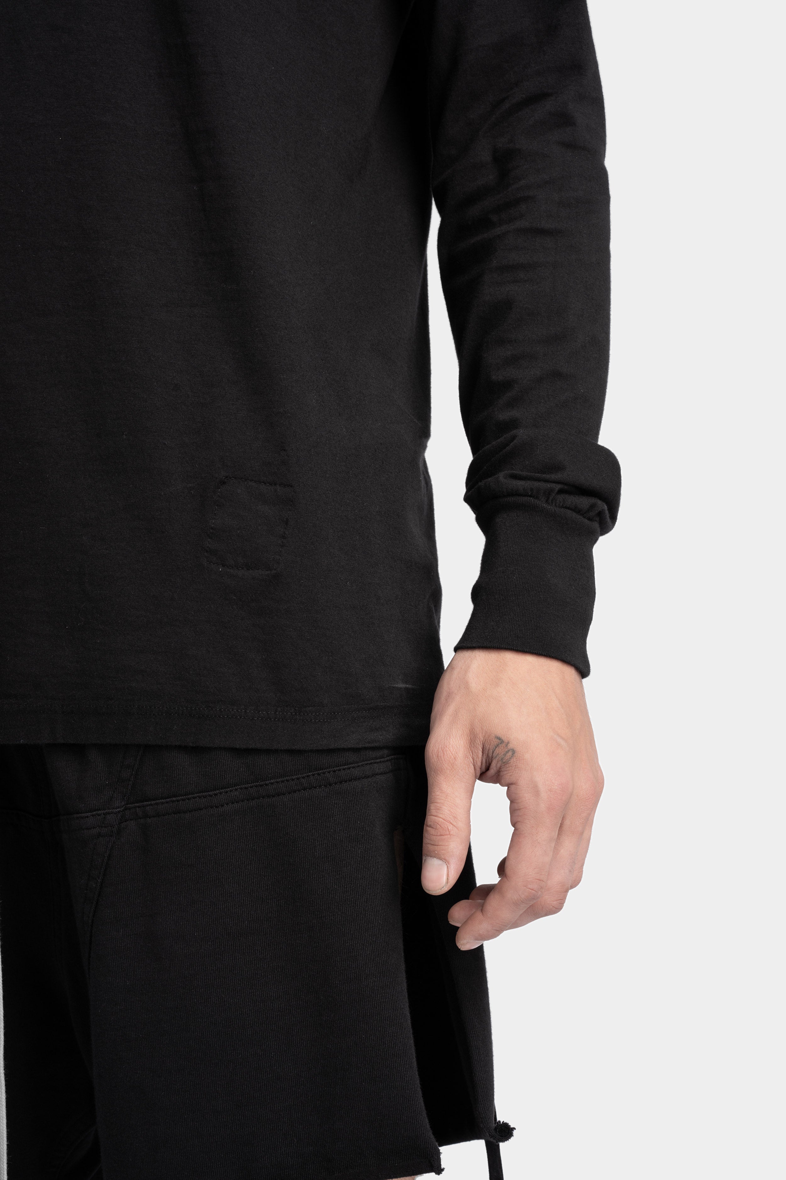 【関税込み】Rick Owens グレー Porterville Level Tシャツ Gray Porterville Level Long Sleeve T-Shirt by Rick Owens on Sale