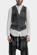 Double breasted linen gilet