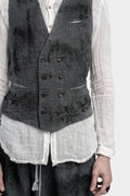 Double breasted linen gilet