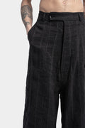 Cropped wide linen pants