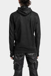 11 By Boris Bidjan Saberi | Z2B Hooded zip up sweater, Coated black