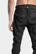 Cold dyed slim fit pants