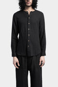 Collarless shirt, Black