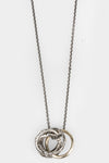 Enri Mars | Infinity gold ring pendant necklace