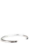 Enri Mars | Tension silver cuff w black diamonds