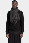 Forme D'Expression | AW25 - Argo large wool knit scarf Grey HX115 ARGB