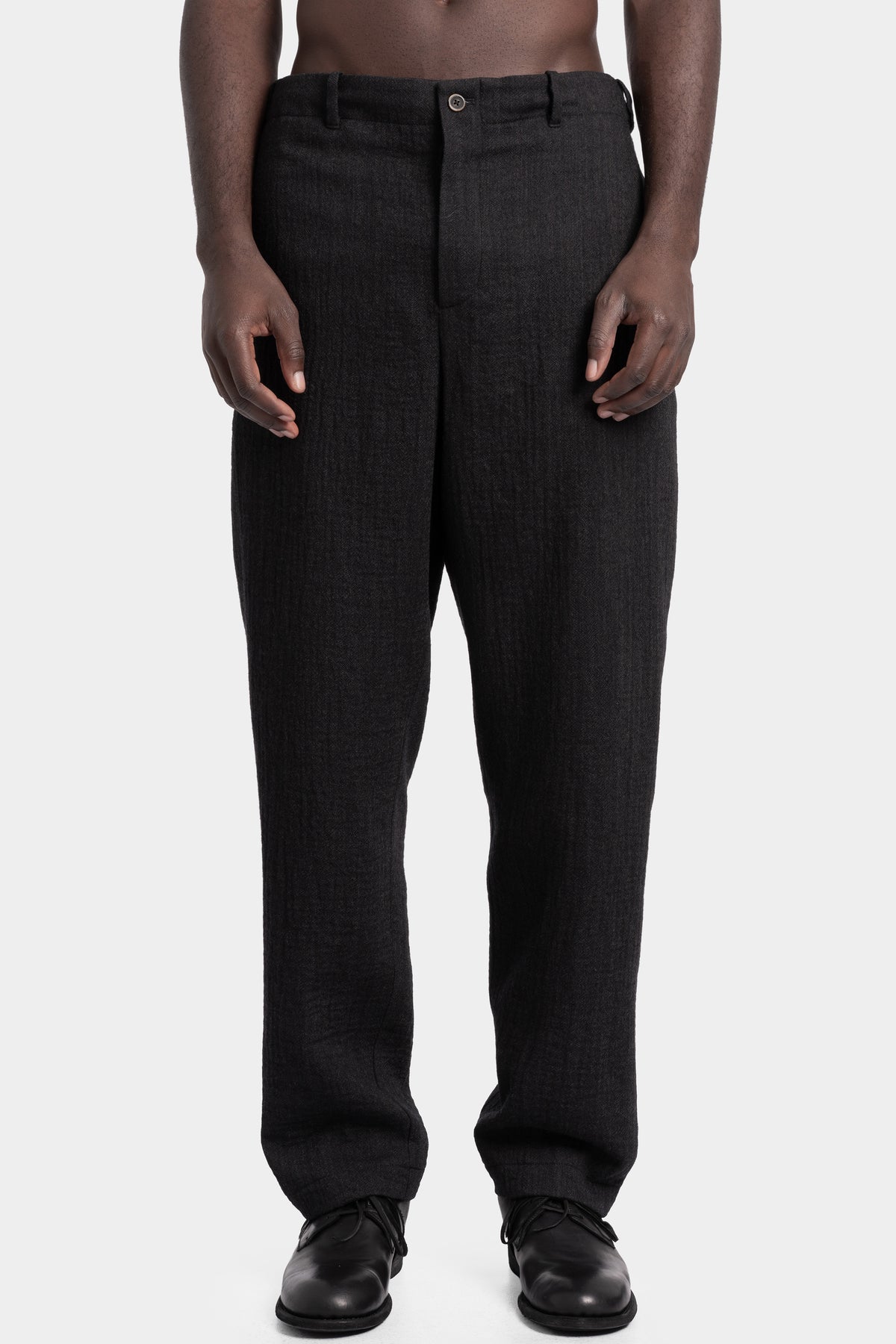 Forme D'Expression | AW25 - Structured wool pull-on pants, HP036 B35F