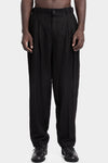Forme D'Expression | AW25 - Structured wool tucked loose pull-on pants UP032 MTVB