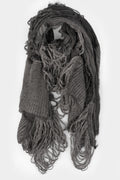 Forme D'Expression | AW25 - Loose knit fiamma scarf, Carbon HX015 FIAG