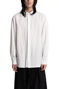 Forme D'Expression | SS26 - Crinkled Cotton Dapper Shirt, White US037-F03E