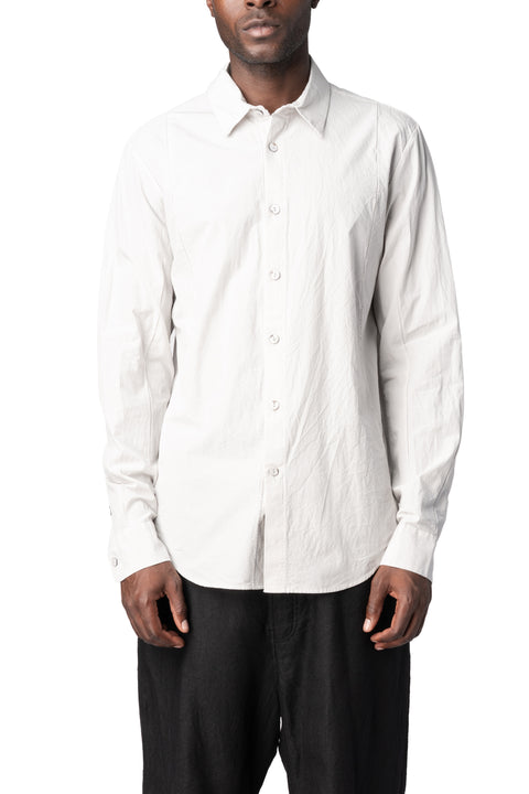 Forme D'Expression | AW26 - Slim sutured cotton shirt, Water US038
