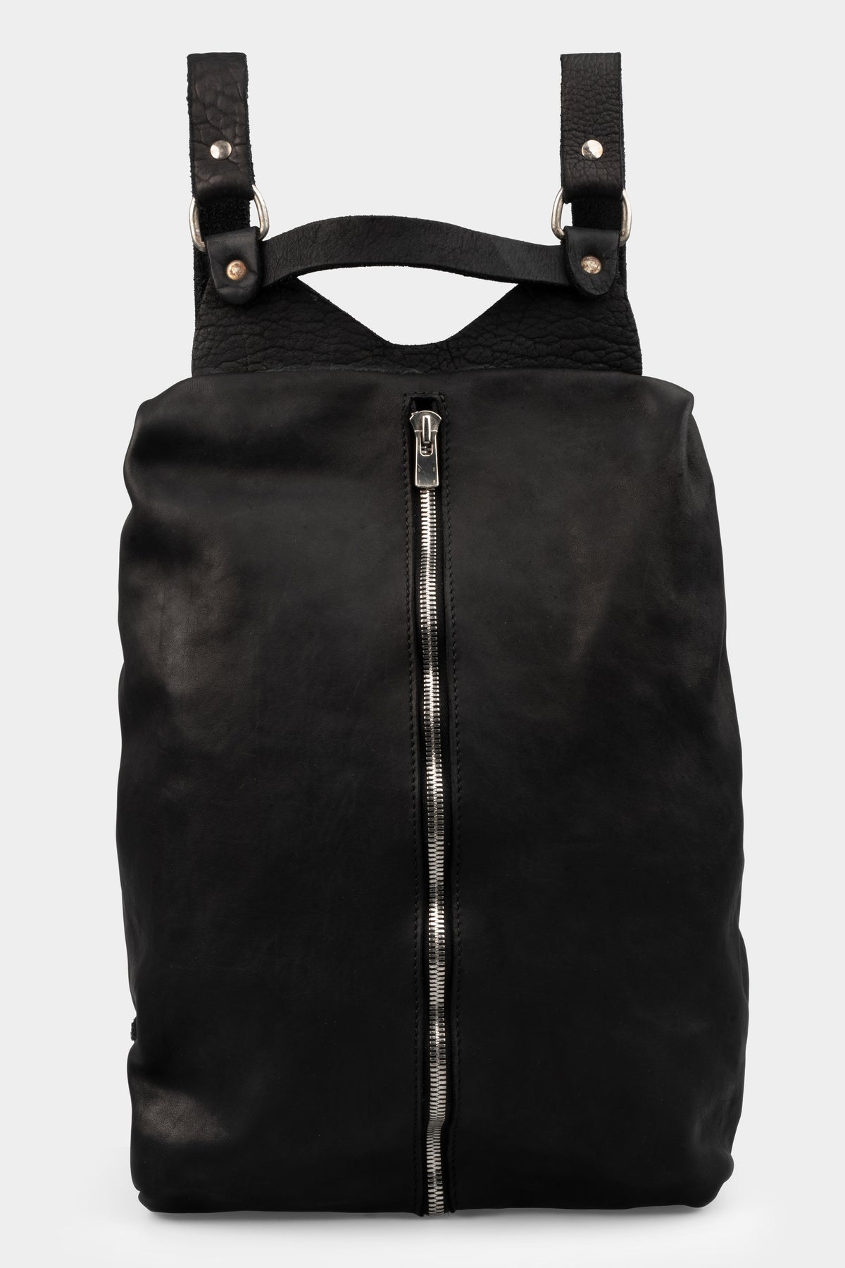 GUIDI | PG2 Lined zip leather backpack