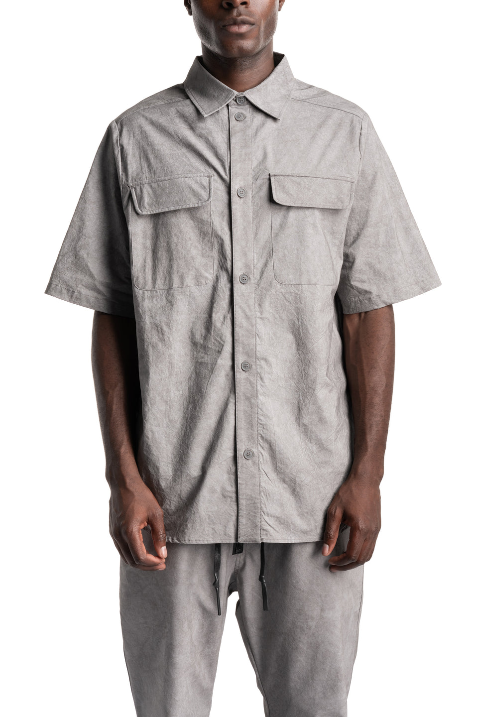 Cargo Drifter Short Sleeve Shirt, Light Grey