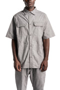 Gall | SS26 - Cargo Drifter Short Sleeve Shirt, Light Grey 07