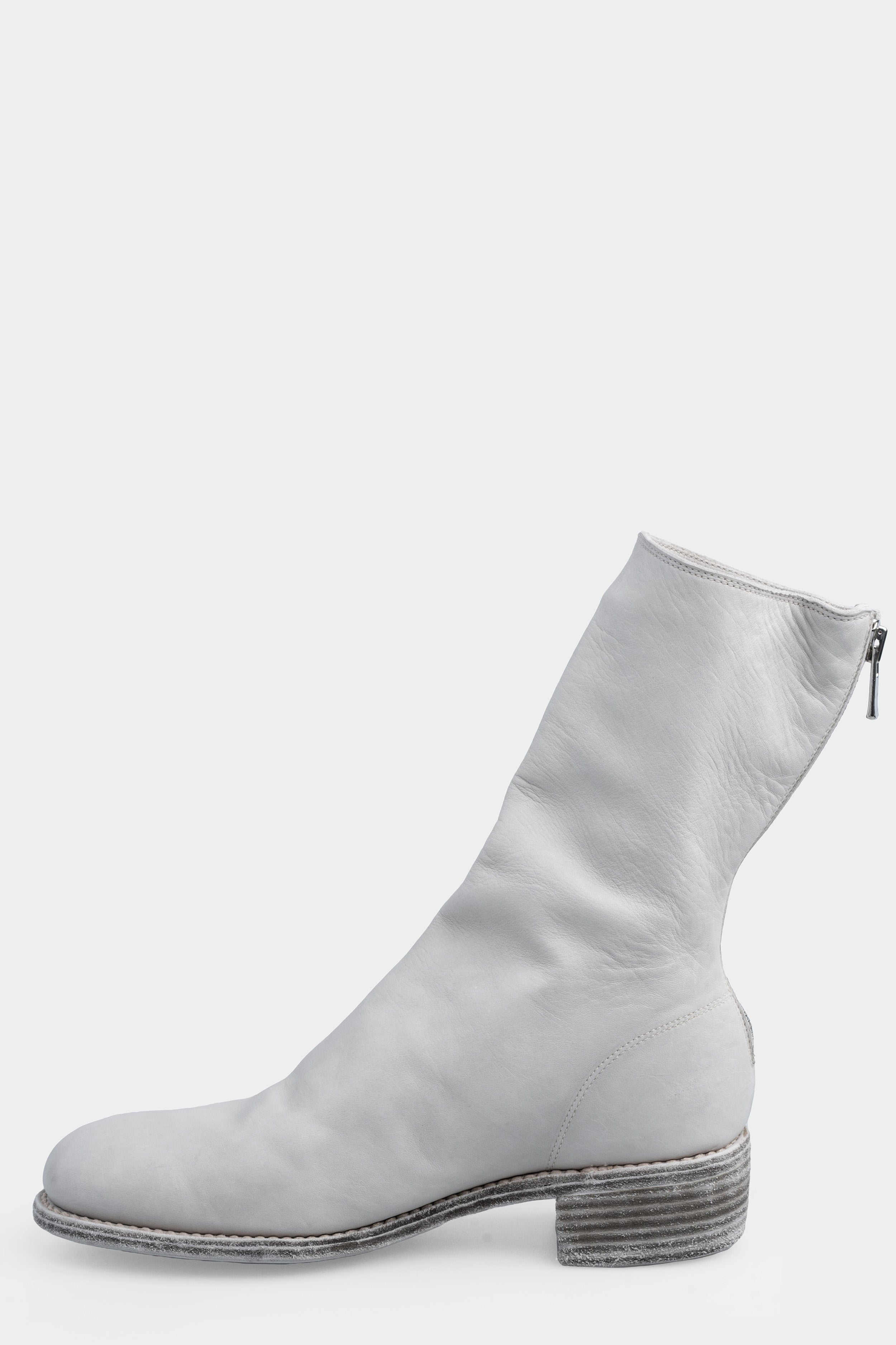GUIDI - Back zip leather boots 788X, Light Grey – ORIMONO.eu