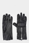 Guidi Zip leather gloves