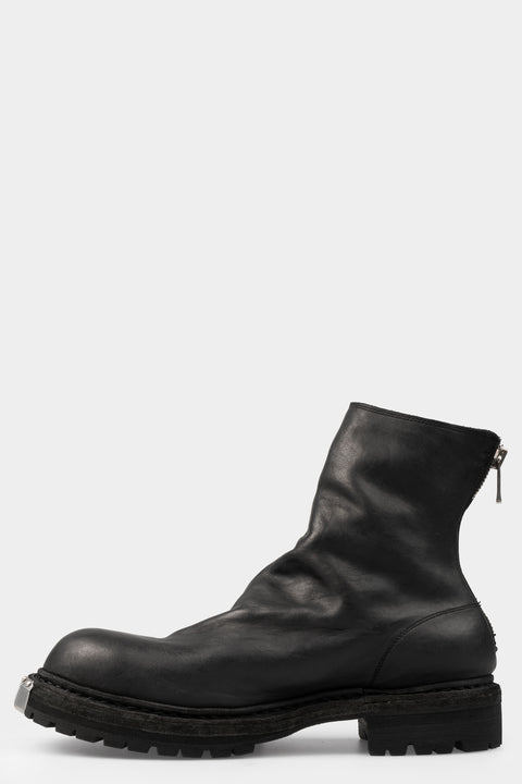 Guidi | Metal clad back zip boots | GR06VB / Black stitching