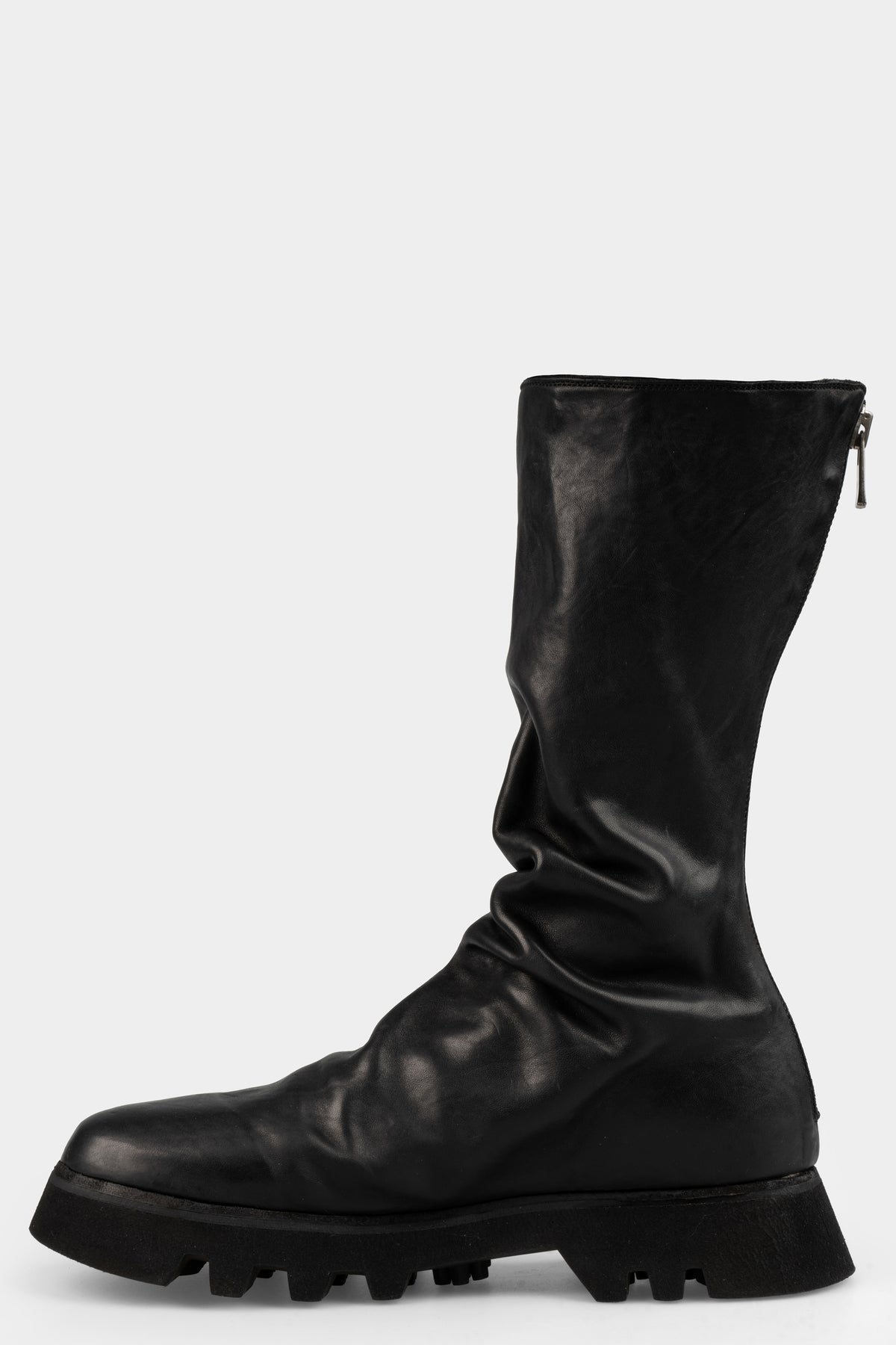 Guidi Blake stitch back zip high boots ZO09V