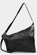 Werkschwarz | Large geometric leather shoulder bag | WERK 21P