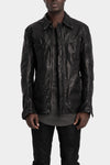 Incarnation | Hidden zip horse leather shirt jacket, 11-42007