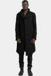 Incarnation | AW25 - Asymmetrical fly front high neck coat, 86-5450
