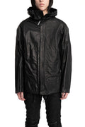Isaac Sellam | SS26 - Hooded Membrane Leather Jacket, PREVENANT
