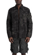 JG1 | SS26 - Shelter zip up shirt, Inversion dye 15 MOON