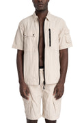 JG1 | SS26 - Hybrid utility short sleeve shirt, Ivory 14