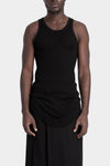 Julius_7 | AW25 - Cotton silk rib tank top, 917CUM24